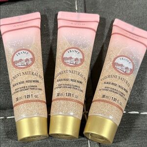 Avon Black Rose Exfoliant - travel size- bundle of 3